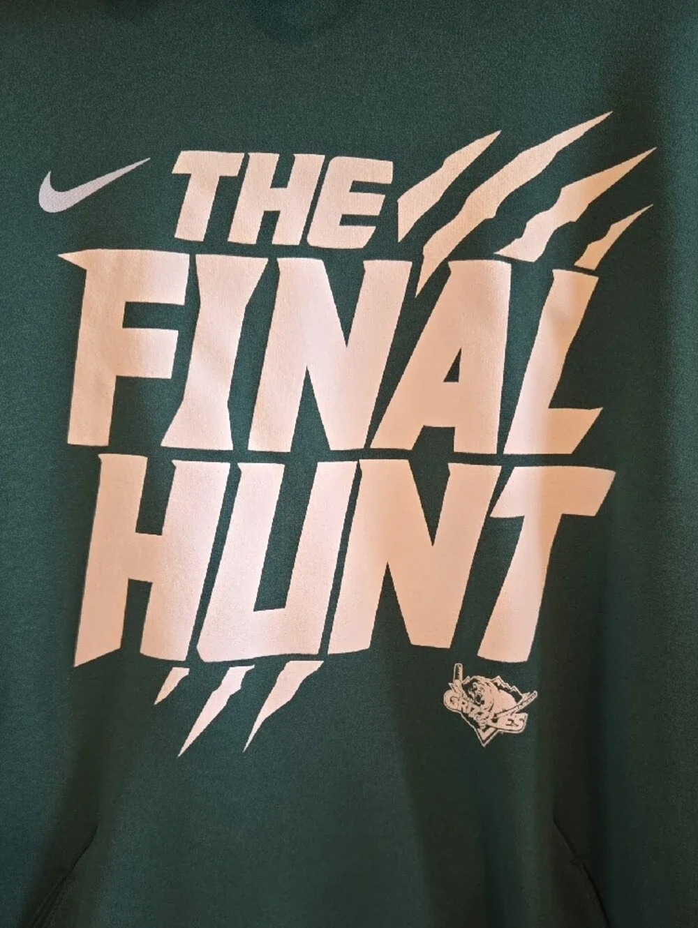 Nike ECHL Utah Grizzles 'The Final Hunt' #23 Hoodie - Forest Green - Large